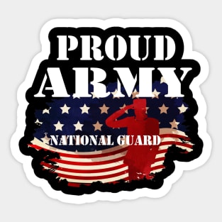 Proud Army National Guard Sticker